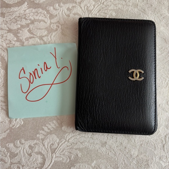 Authentic Vintage Black Chanel Bifold Cardholder Wallet - Picture 11 of 12
